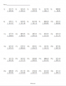 Adding Money Worksheet