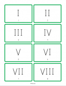 Roman Numerals Flashcards