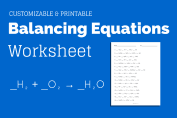 science balancing equations worksheet