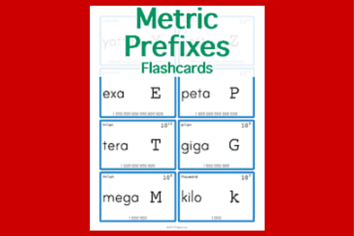 math metric prefixes flashcards