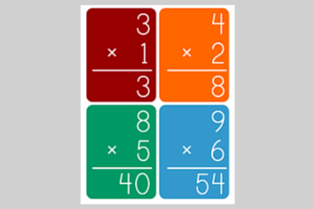 math multiplication flash cards