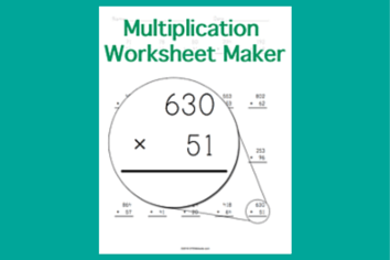 math multiplication worksheet