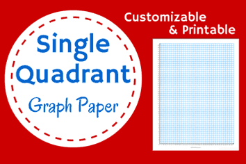 math single quadrant graph paper