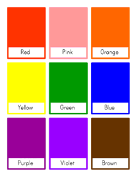 Color Flash Cards